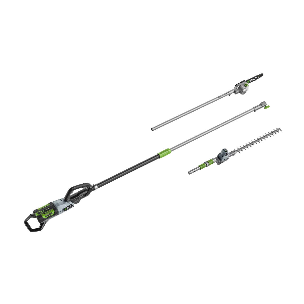 ego PPCX1000 Professional X Telescopic Pole, Pruning Saw & Hedgetrimmer Attachment